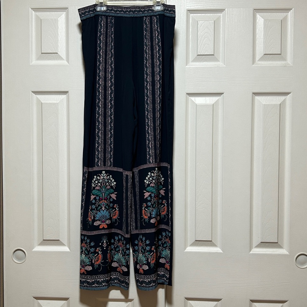 Cabellero Miller Wide Leg Floral Trousers Pant - Size Medium - Picture 3 of 8
